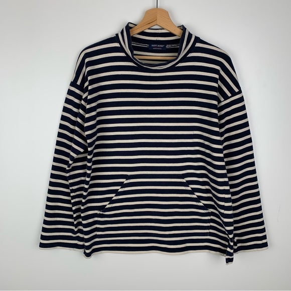 Saint James Tops - Saint James pullover classic French blue and white cotton sweatshirt.